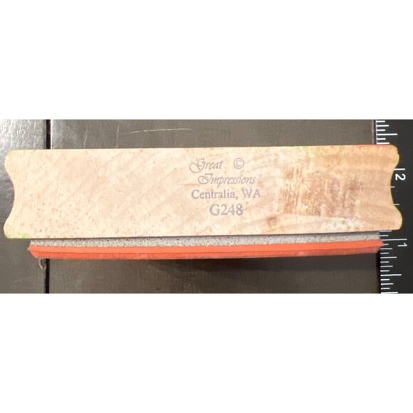 Happy Spring Wood Mounted Rubber Stamp By Great Impressions G248 - Picture 3 of 3